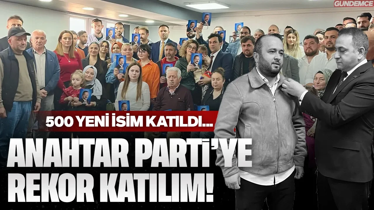 Anahtar Parti Gebze'de adeta gövde gösterisi yaptı: 500 yeni isim törenle saflara katıldı