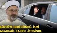 Diyanet'ten ayrılan Ali Erbaş'ın yeni adresi belli oldu!