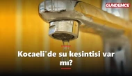 Kocaeli'de su kesintisi var mı? 9 Haziran İSU sorgulama