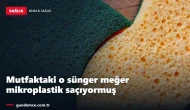 Mutfaktaki o sünger meğer mikroplastik saçıyormuş