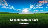 Kocaeli haftalık hava durumu: 9-13 Haziran tahmini