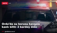 Ordu'da su borusu kavgası kanlı bitti: 2 kardeş hayatını kaybetti