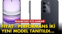 Realme, bütçe dostu iki yeni akıllı telefonla V70 serisini tanıttı!