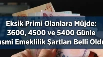 Eksik Primi Olanlara Müjde: 3600, 4500 ve 5400 Günle Kısmi Emeklilik Şartları Belli Oldu!