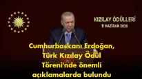 Cumhurbaşkanı Erdoğan’dan Türk Kızılay Ödülleri’nde önemli mesaj