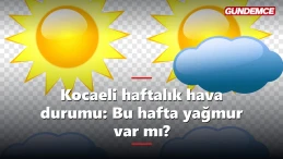 Kocaeli haftalık hava durumu: Bu hafta yağmur var mı?