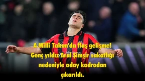 A Milli Takım için kötü haber: Aral Şimşir kadrodan çıkarıldı