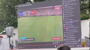 Kırıkkale’deki dev ekranda büyük skandal: Maç yerine oyun izlettiler