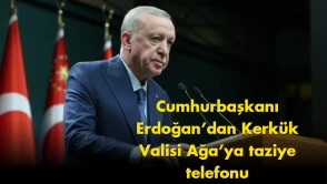 Cumhurbaşkanı Erdoğan’dan Kerkük Valisi Ağa’ya taziye telefonu
