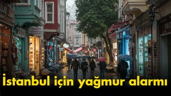İstanbul için yağmur alarmı