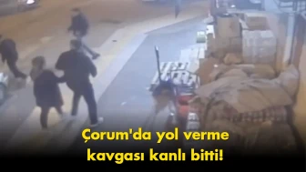 Çorum'da yaşanan olayda: Sürücü yayayı darp etti
