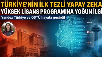 Türkiye'nin İlk Tezli Yapay Zeka Yüksek Lisans Programına Yoğun İlgi