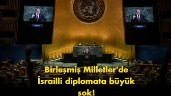 İsrailli diplomata BM'de şok tepki: Konuşma yapamadı