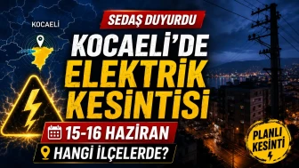 SEDAŞ ilçe ilçe duyurdu: Kocaeli’de 15-16 Haziran elektrik kesintisi olacak! Hangi iller listede?