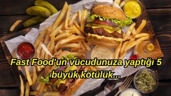 Tadı güzel ama zararı da bir o kadar kötü! Fast Food'un vücudunuza yaptığı 5 büyük kötülük...