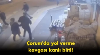Çorum'da yaşanan olayda: Sürücü yayayı darp etti