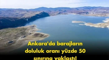 Ankara'daki Barajların Su Seviyesi Yüzde 50'ye Yükseldi!