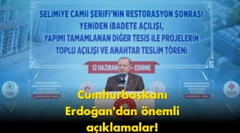 Cumhurbaşkanı Erdoğan'dan önemli açıklamalar gündem oldu