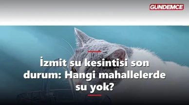İzmit su kesintisi son durum: Hangi mahallelerde su yok?