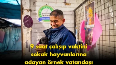 Sokak hayvanları için hayatını adadı: 9 saat çalışıp besliyor