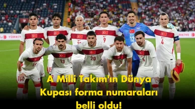 A Milli Takım'ın Dünya Kupası'ndaki Forma Numaraları Açıklandı!