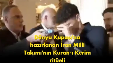 İran Milli Takımı'nda dikkat çeken görüntü: Kuran-ı Kerim detayı