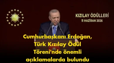 Cumhurbaşkanı Erdoğan’dan Türk Kızılay Ödülleri’nde önemli mesaj