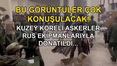 Kuzey Kore askerleri, Rus ekipmanlarıyla donatılırken görüntülendi!