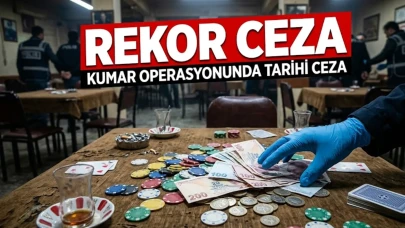 Hatay’da kumar baskını: 487 bin TL ceza