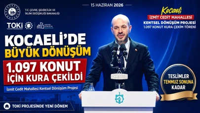 Kocaeli’de TOKİ'den büyük dönüşüm: İzmit Cedit’te 1.097 konut için kura çekildi