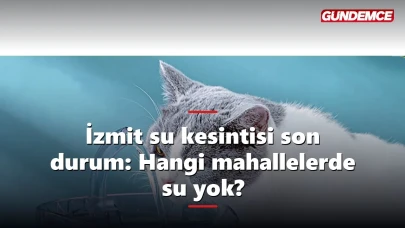 İzmit su kesintisi son durum: Hangi mahallelerde su yok?