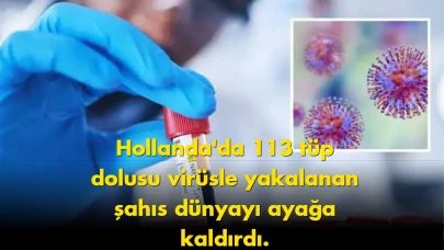 Hollanda'da şok gelişme: 113 tüp dolusu virüsle yakalandı