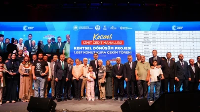 İzmit’te bin 97 konut için kura çekimi tamamlandı! Bakan Kurum: “Hak sahipleri yuvalarına kavuştu.”