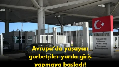 Gurbetçiler yurda giriş yapmaya başladı: Sınırda duygusal anlar