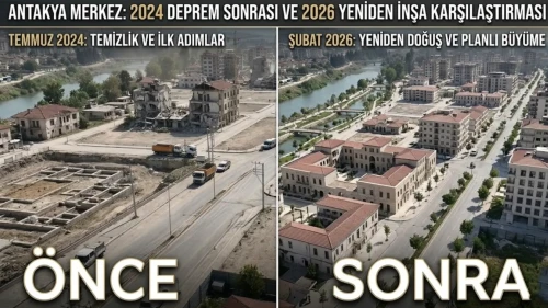 Antakya'da manzara bir anda değişti: Şehrin dönüşümü gündem oldu