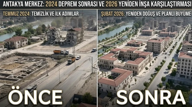 Antakya'da manzara bir anda değişti: Şehrin dönüşümü gündem oldu