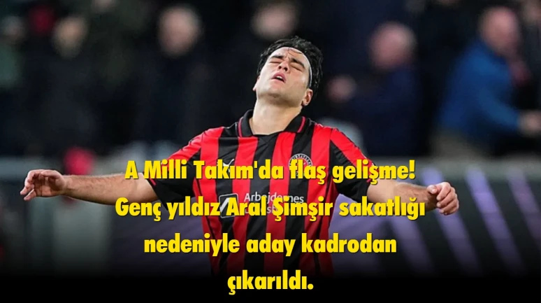 A Milli Takım için kötü haber: Aral Şimşir kadrodan çıkarıldı