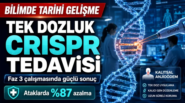 Dünyada bir ilk: Tek dozluk CRISPR tedavisi Faz 3 çalışmasını başarıyla tamamladı