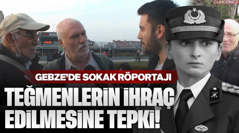 Kocaeli’de dev sokak röportajı! Teğmenlerin ihracına vatandaşlar ne diyor?