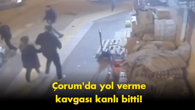 Çorum'da yaşanan olayda: Sürücü yayayı darp etti